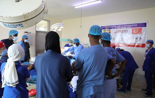 The surgery was carried out by a volunteer medical team from Türkiye,