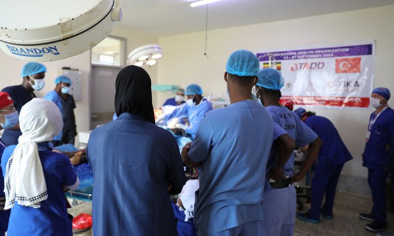The surgery was carried out by a volunteer medical team from Türkiye,