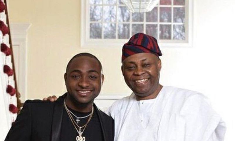 Davido and his father [Vanguard]