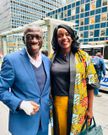 Dr Kizza Besigye poses with Dr Margaret Mutumba after his surgery
