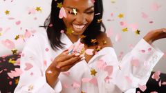 Confetti photo idea (Instagram)