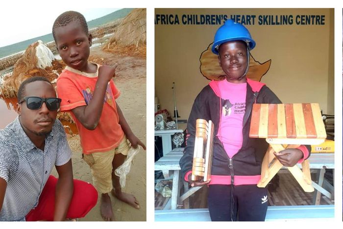 Picked from the streets, David is now learning carpentry