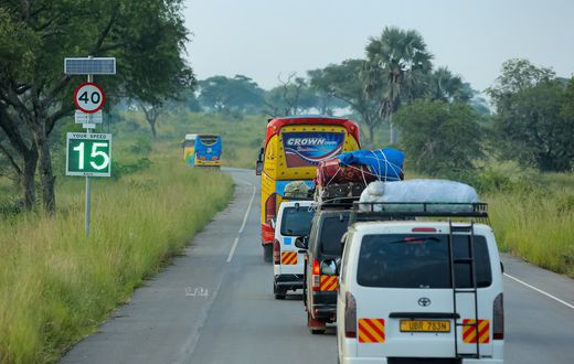 Traffic in Murchison Falls NP