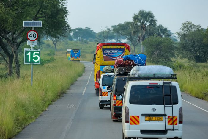 Traffic in Murchison Falls NP