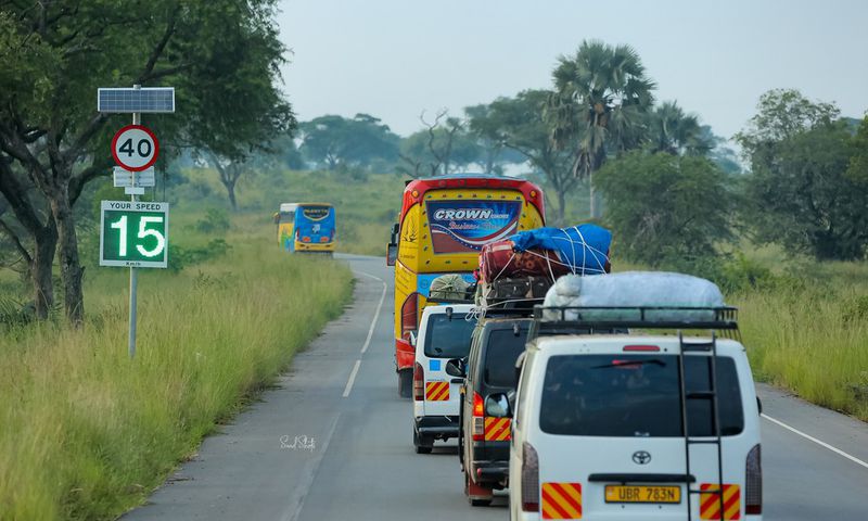Traffic in Murchison Falls NP