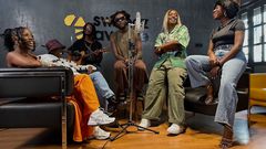 Singers  Azawi, Vinka, Winnie Nwagi, Levixone, Zafaran and Elijah Kitaka in studio