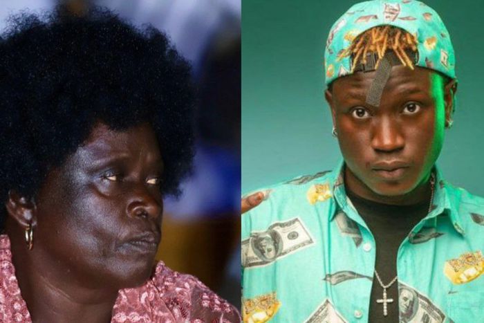 Gravity Omutujju's mother, Jane Kajoina and Gravity