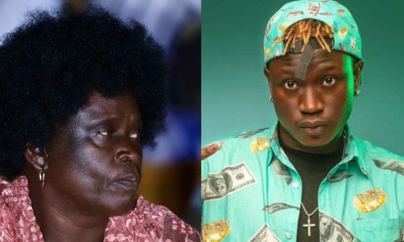 Gravity Omutujju's mother, Jane Kajoina and Gravity