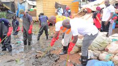The initiative brought together key different stakeholders to clean up the landing site