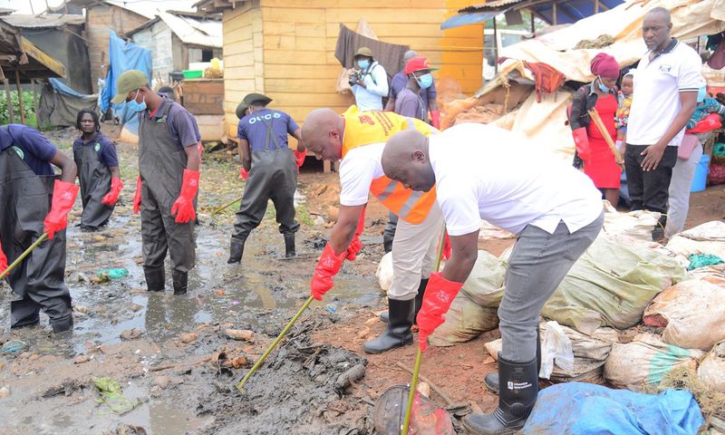 The initiative brought together key different stakeholders to clean up the landing site