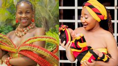 Winnie wa Mummy and Chosen Becky with her baby