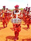 Uganda Prisons band at the Independence Day celebrations