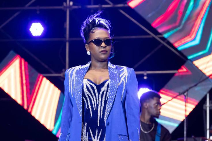 Lilian Mbabazi performing at Blankets and Wine