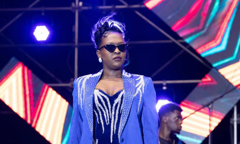 Lilian Mbabazi performing at Blankets and Wine
