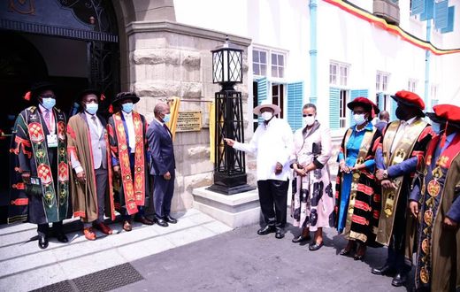 President Museveni commisioned the Makerere University Main Building