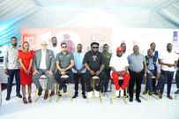 Madrat and Chiko with the show organisers and sponsors