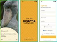 The Explore Uganda App interface