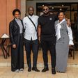 Eddy Kenzo and Minister Nyamutoro pose with Rema Namakula, her husband Dr Hamza Ssebunnya