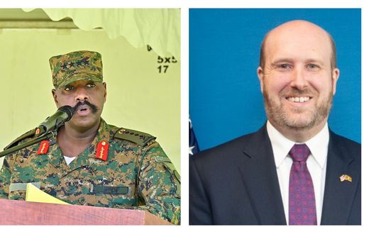 Gen Muhoozi Kainerugaba and Amb Nicholas Popp