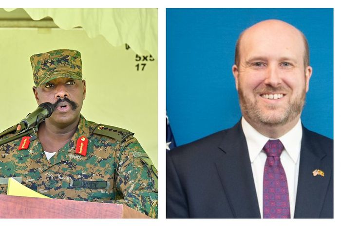 Gen Muhoozi Kainerugaba and Amb Nicholas Popp