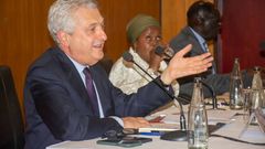 High Commissioner Filippo Grandi speaking during the meeting
