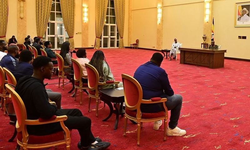 President Yoweri Museveni met with UK-based Ugandans at State House