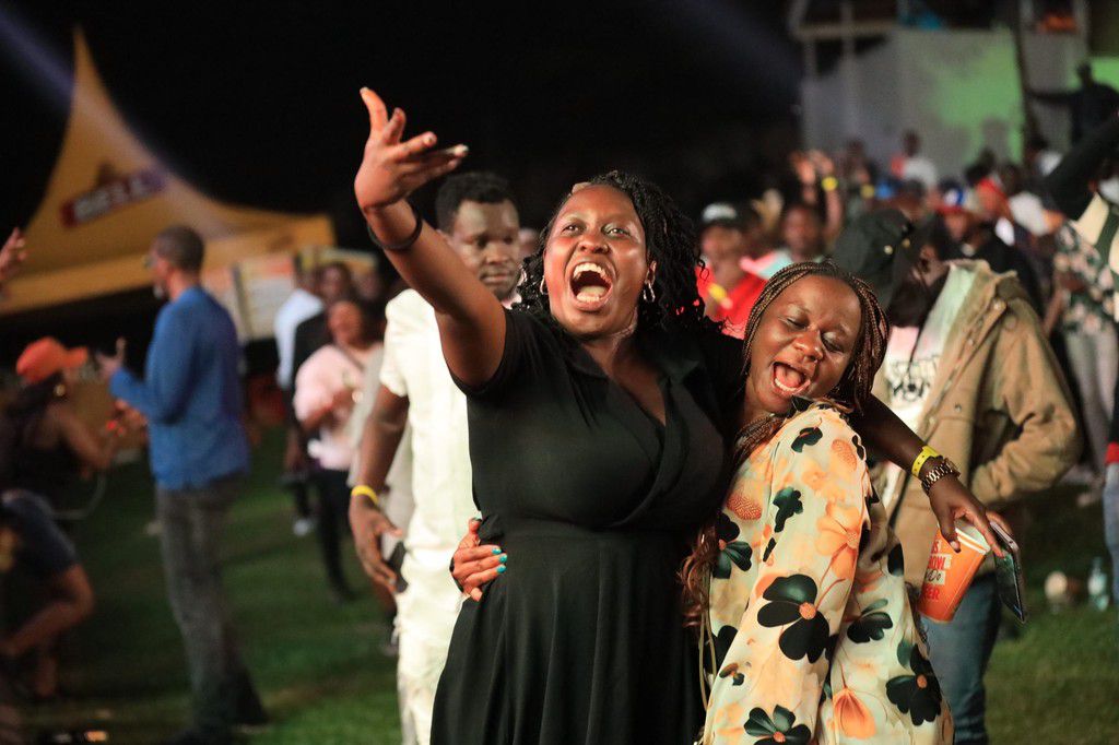Some of the festival-goers