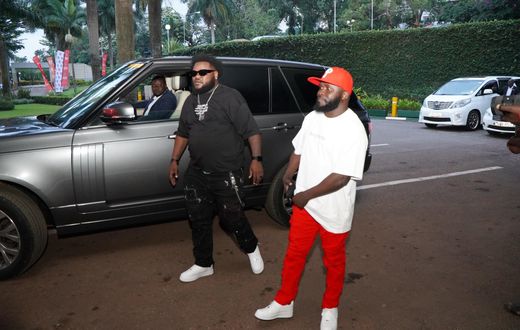 Madrat and Chiko at the Kampala Sheraton