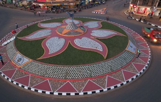The new Mbale roundabout
