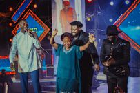 Mesach Ssemakula performs alongside Madrat and Chiko