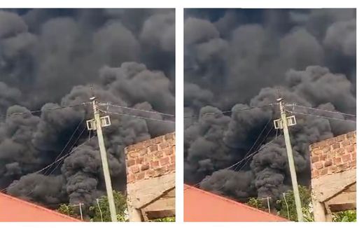 The fuel tanker exploded in Kasangati, killing several