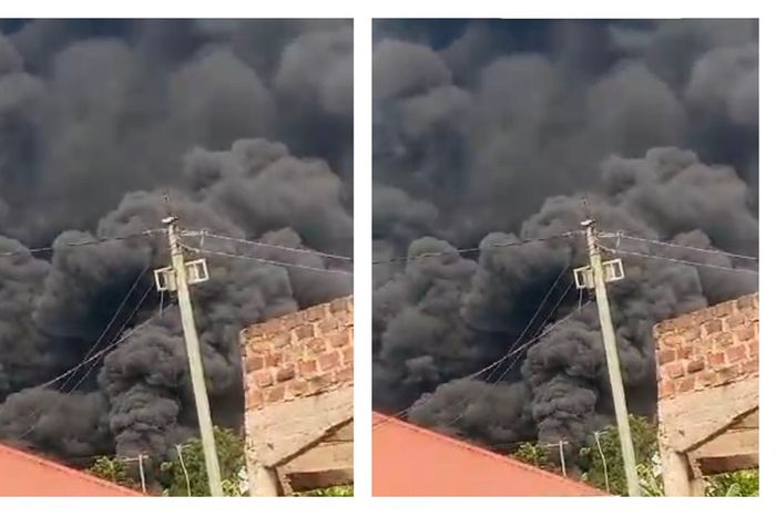 The fuel tanker exploded in Kasangati, killing several