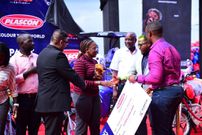 Lucky winners at the campaign launch