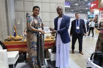 Uganda is represented by a delegation from the Buganda Kingdom, Bic Tours, and the Uganda Mission in Tokyo