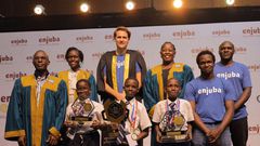 Pupils from Greenhill Academy Primary School, Kibuli,