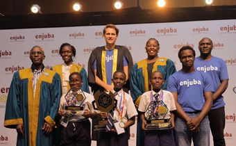 Pupils from Greenhill Academy Primary School, Kibuli,