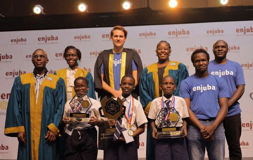 Pupils from Greenhill Academy Primary School, Kibuli,