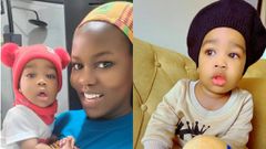 Faridah Nakazibwe and son