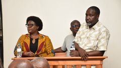 Dorothy Kisaka, David Luyimbazi and Okello in the dock at Kasangati Magistrates Court