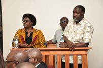 Dorothy Kisaka, David Luyimbazi and Okello in the dock at Kasangati Magistrates Court