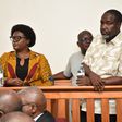 Dorothy Kisaka, David Luyimbazi and Okello in the dock at Kasangati Magistrates Court
