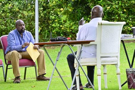 President Yoweri Museveni and CDF Gen Muhoozi Kainerugaba