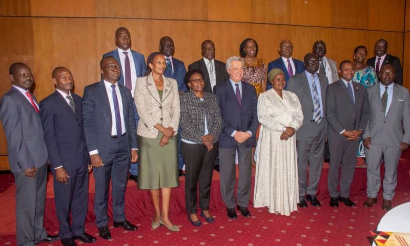 United Nations High Commissioner for Refugees, Filippo Grandi, met with Ugandan government officials at the Serena Hotel in Kampala on 22nd October 2024.