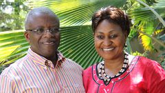 Jacqueline and her husband Amama Mbabazi