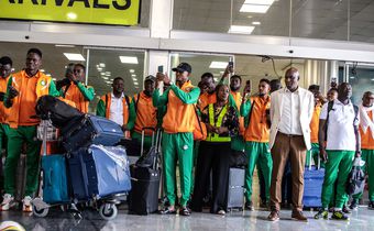 Team Niger arrived at Entebbe Airport for CHAN2024