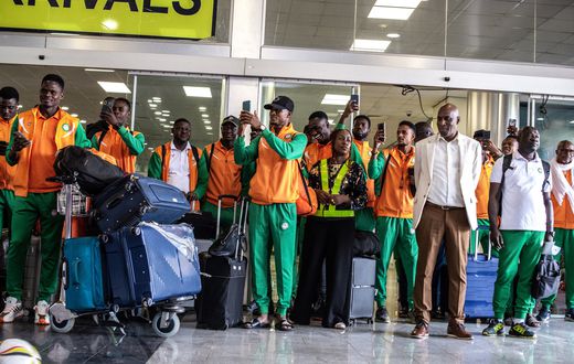 Team Niger arrived at Entebbe Airport for CHAN2024