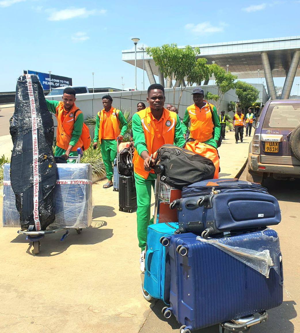 Team Niger arrived at Entebbe Airport for CHAN2024