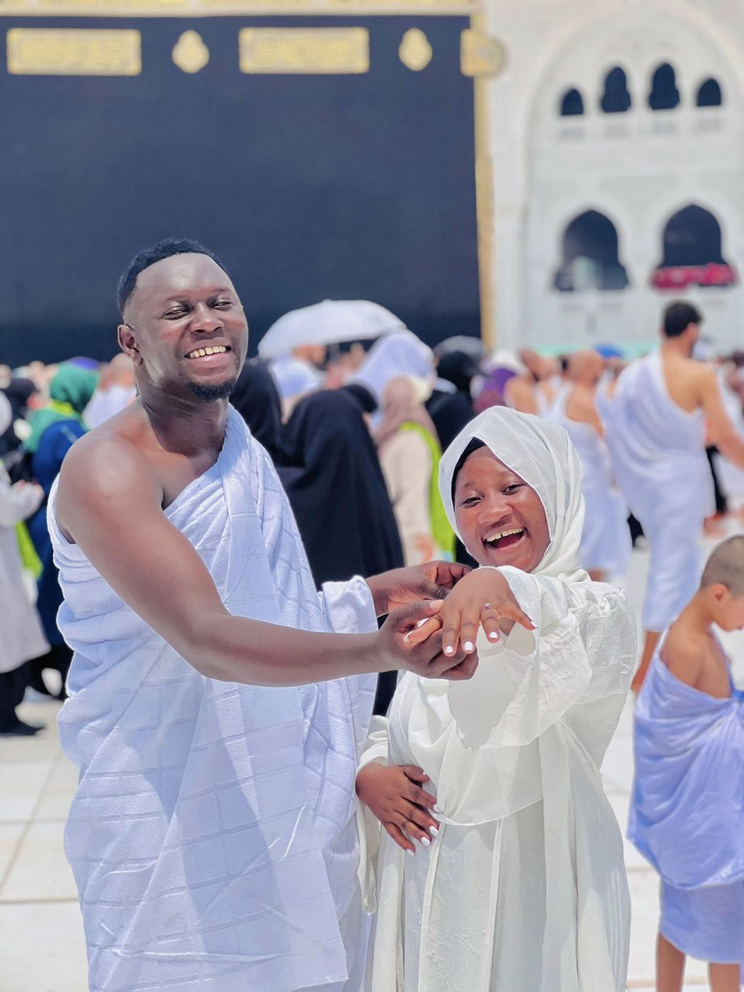 Chosen Becky and Ssekajja at the Kabba