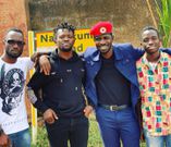 Bobi Wine with his siblings