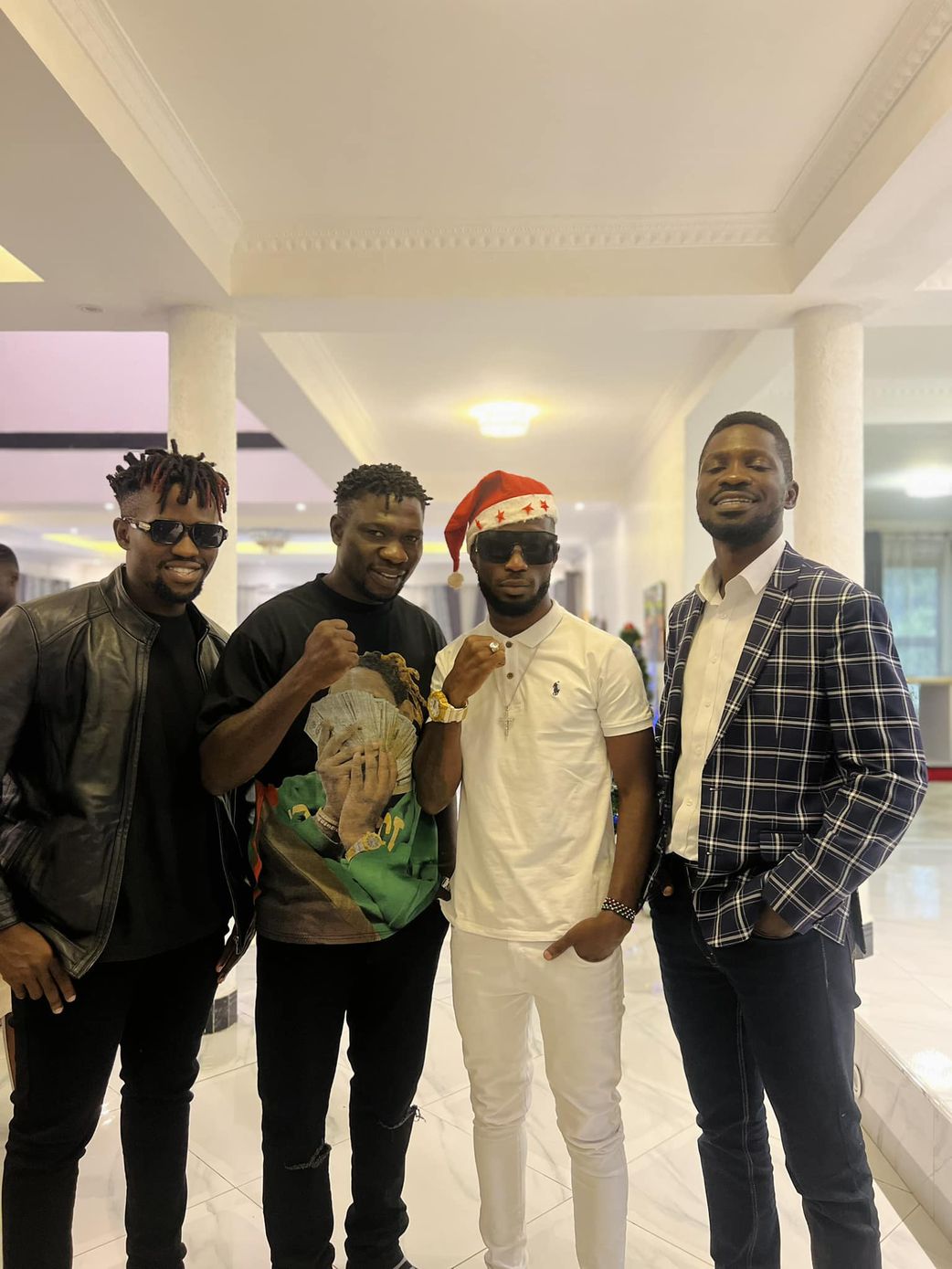 Bobi Wine with his siblings